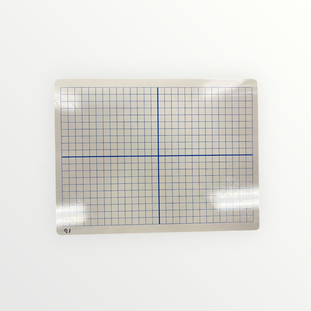 Double-sided XY axis Dry-erase Lap Board/Learning Mat 12" x 9"