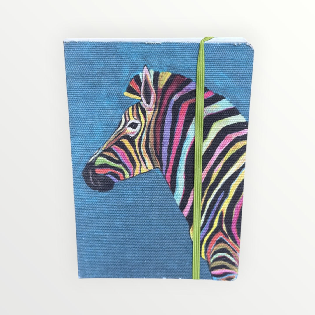 Studio Oh! Hardcover Compact Deconstructed Journal Eli Halpin Rainbow Zebra Edition 5" x 8"
