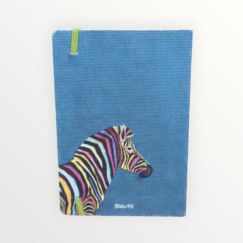 Studio Oh! Hardcover Compact Deconstructed Journal Eli Halpin Rainbow Zebra Edition 5" x 8"