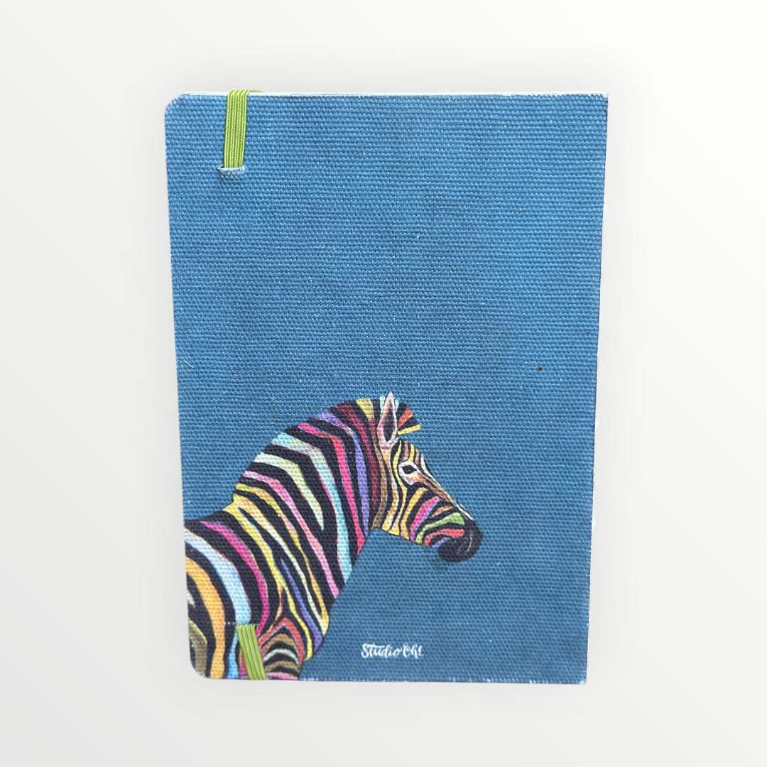 Studio Oh! Hardcover Compact Deconstructed Journal Eli Halpin Rainbow Zebra Edition 5" x 8"