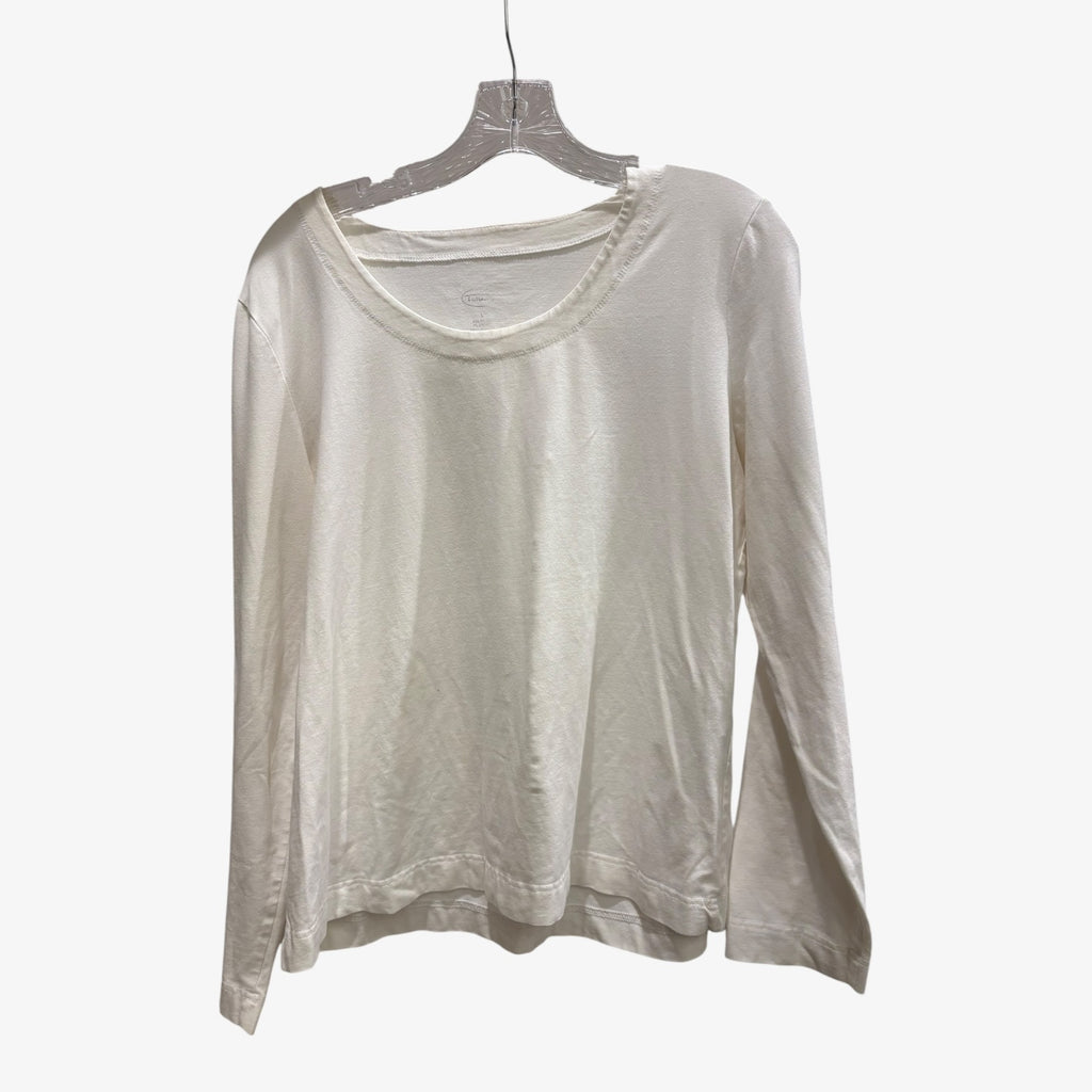 Women's White Long Sleeve T-Shirt Size: L
