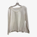 Women's White Long Sleeve T-Shirt Size: L