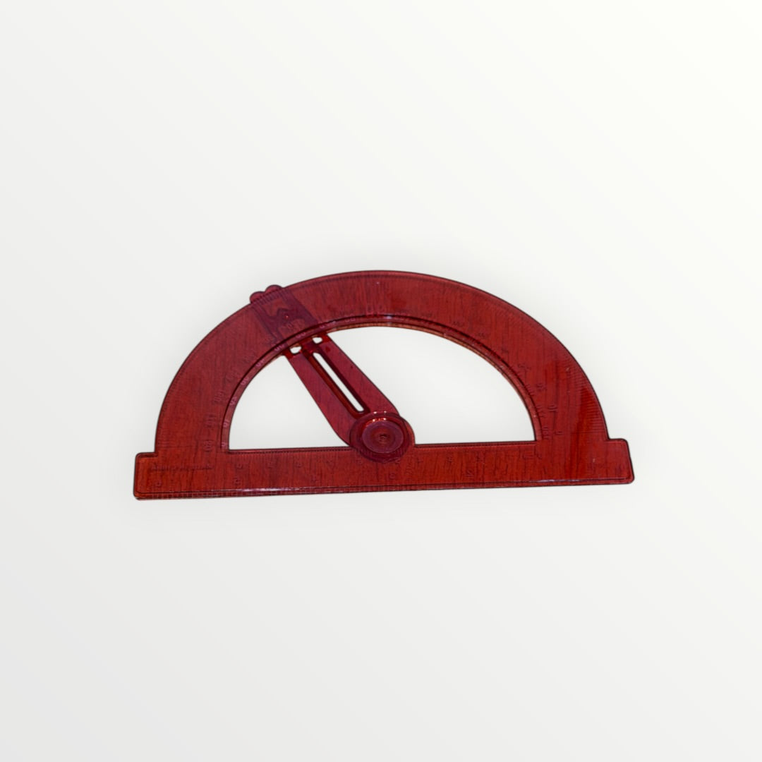 Drawing Compass & Plastic Math Protractors 180 Degree Swing Arm