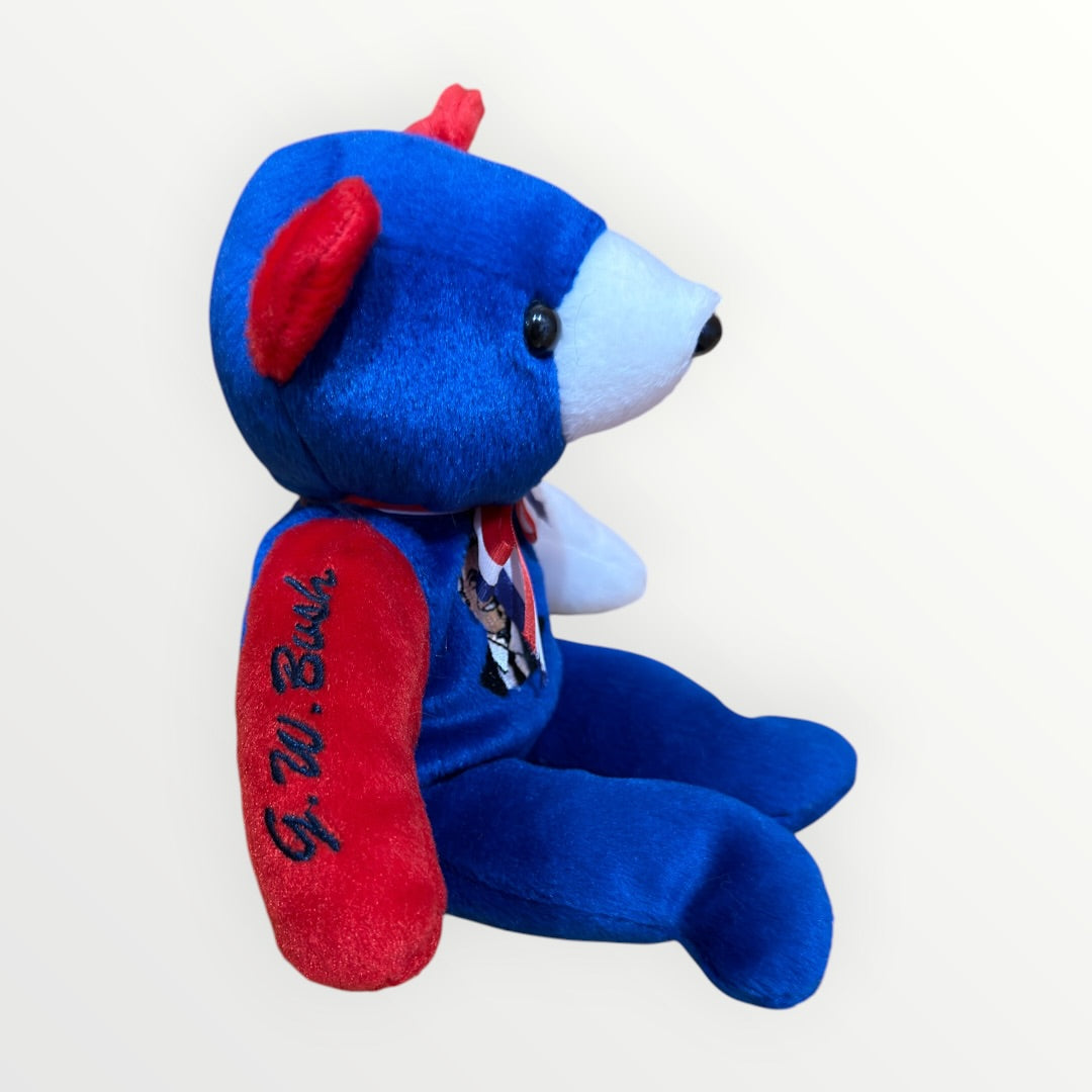 The American President Series of Teddy Bears: George W. Bush President Plush Beanie Bear 9"