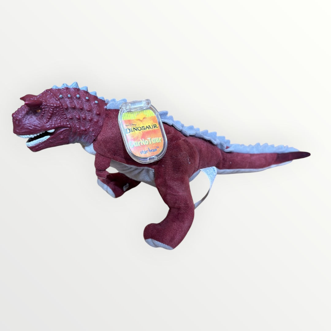 Vintage Disney's Dinosaur Carnosaurus Star Bean Plush by Mattel 6"H x 14"L