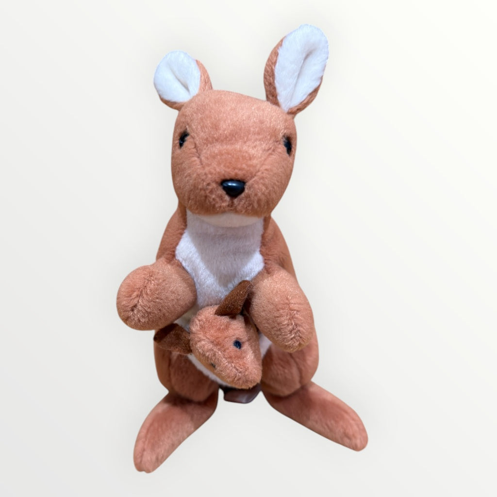 Vintage 1996 Ty Beanie Baby "Pouch the Kangaroo" 7"H