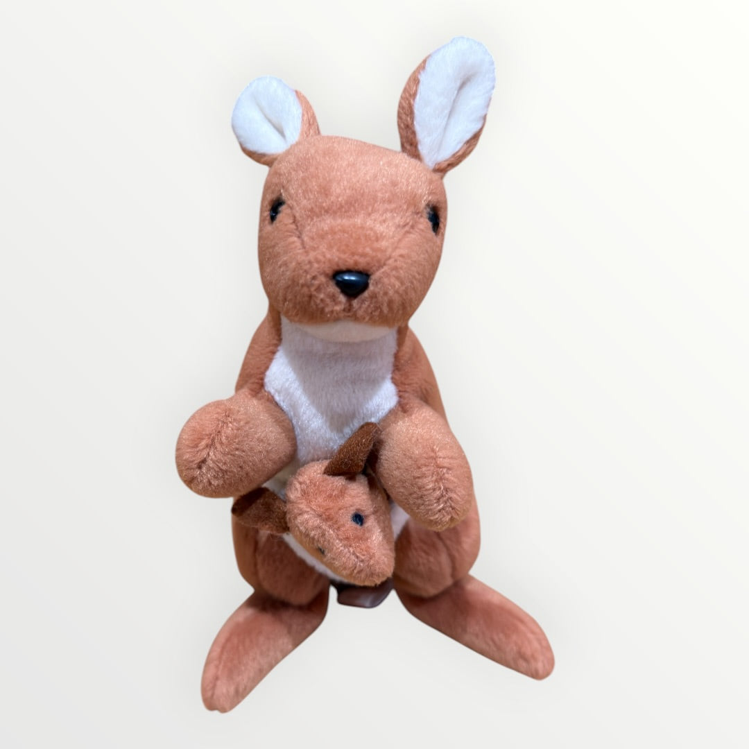 Vintage 1996 Ty Beanie Baby "Pouch the Kangaroo" 7"H