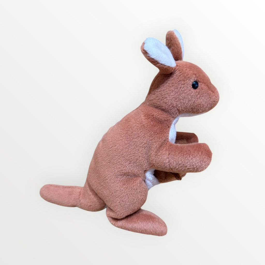 Vintage 1996 Ty Beanie Baby "Pouch the Kangaroo" 7"H