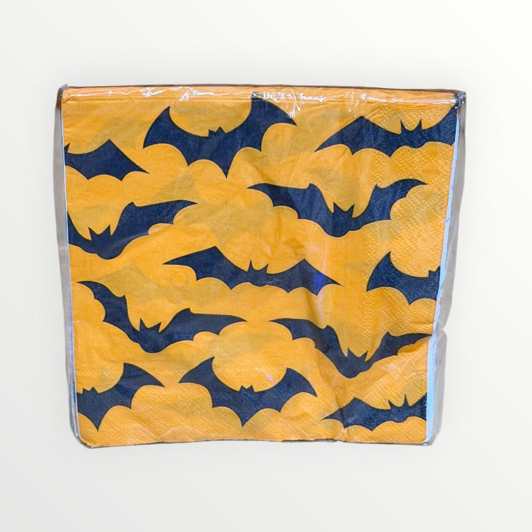 American Greetings Halloween Night Bats 2-Ply Paper Napkins 16-Count, 13"x 13"