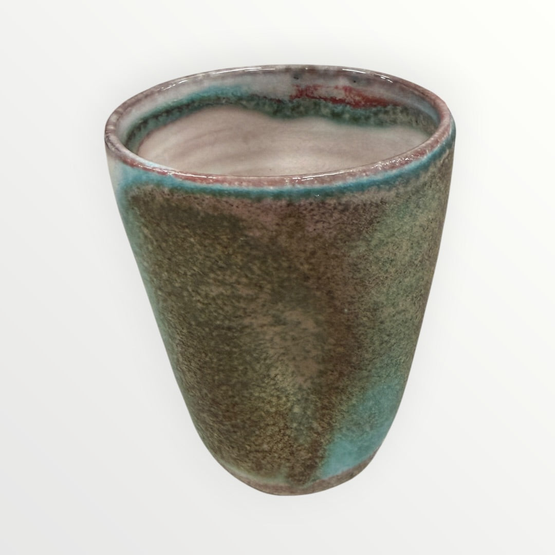 Handmade Pottery Tumbler 3"D x 4"H