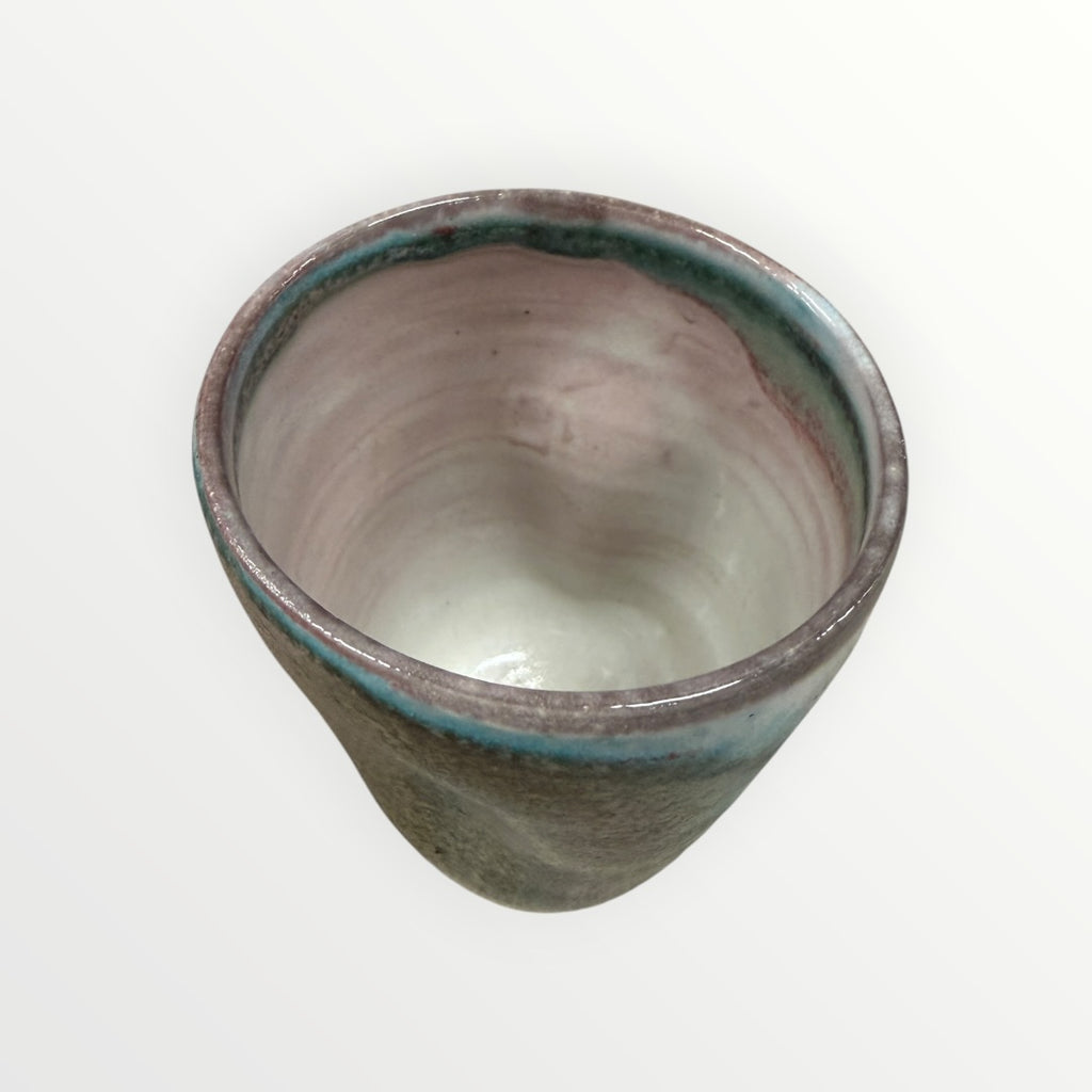 Handmade Pottery Tumbler 3"D x 4"H