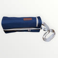 Deluxe Navy Blue Insulated 2-Person Wine and Picnic Carrier Bag with Adjustable Shoulder Strap 15"H