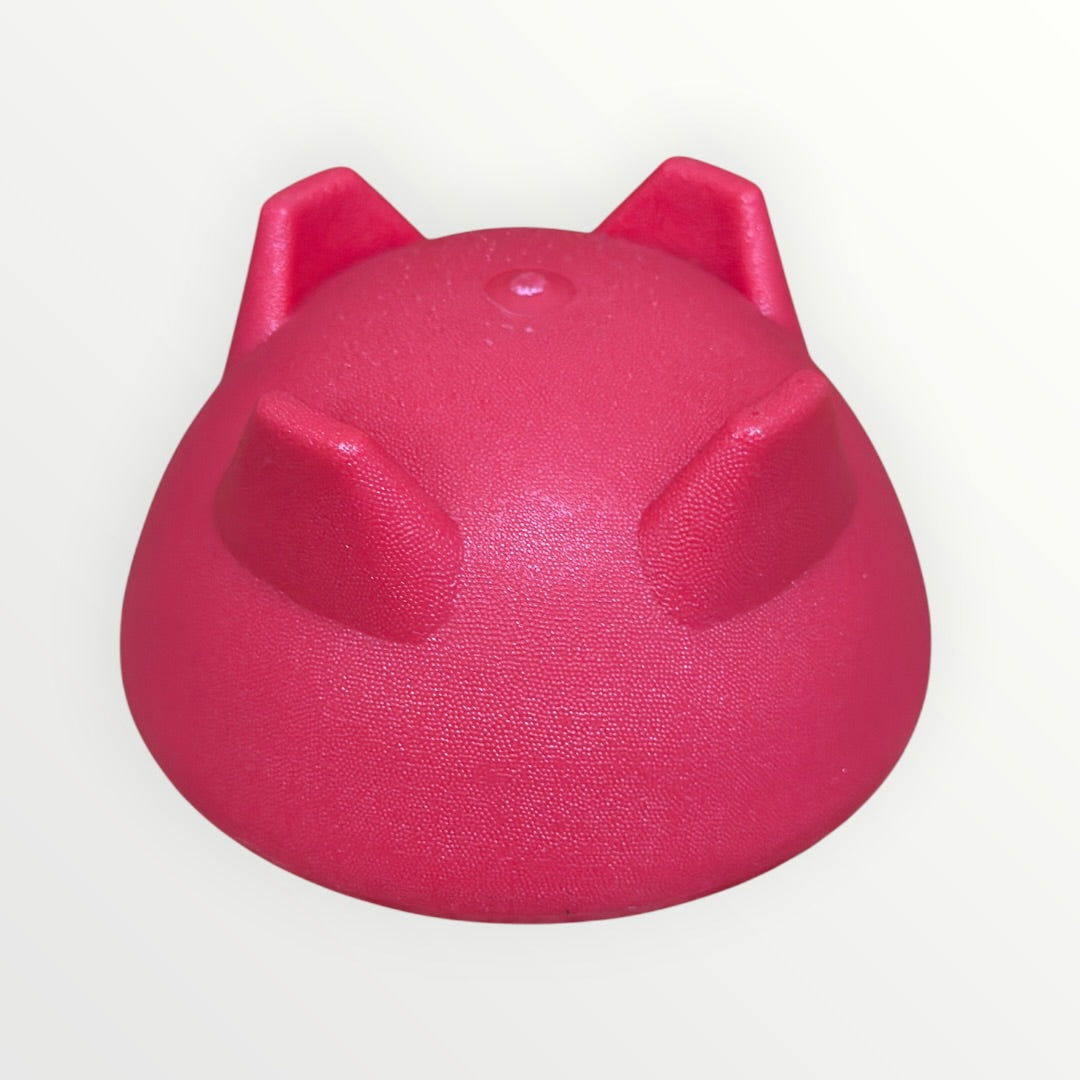 Red Plastic Molcajete-Style Salsa Bowl 4.5"D x 2.5"H