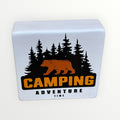 Ashland Tabletop Camping Adventure Time Bear Shelf Decor Ceramic Sign 4" x 4.25"