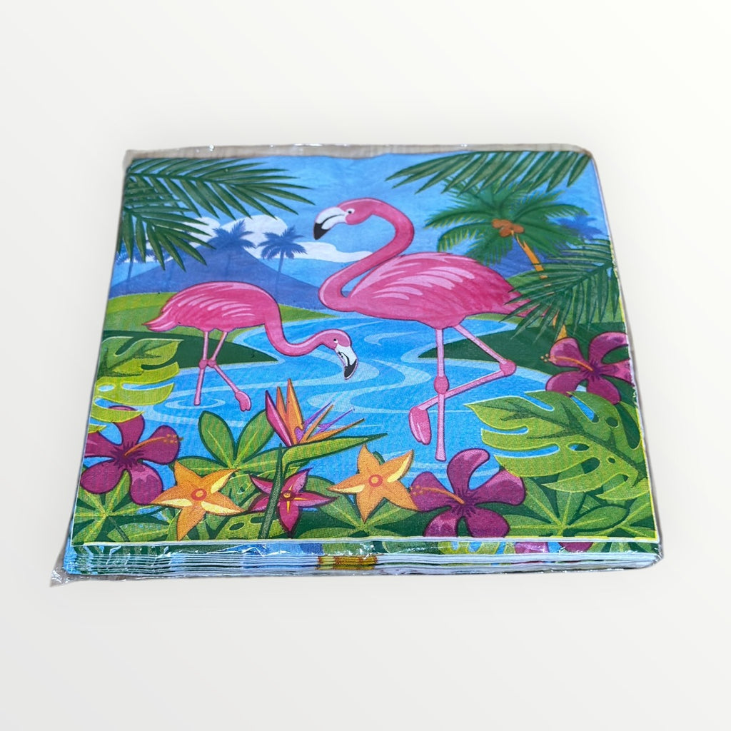 2-ply Tropical Aloha Paper Napkins 13" x 13" Pack of 20