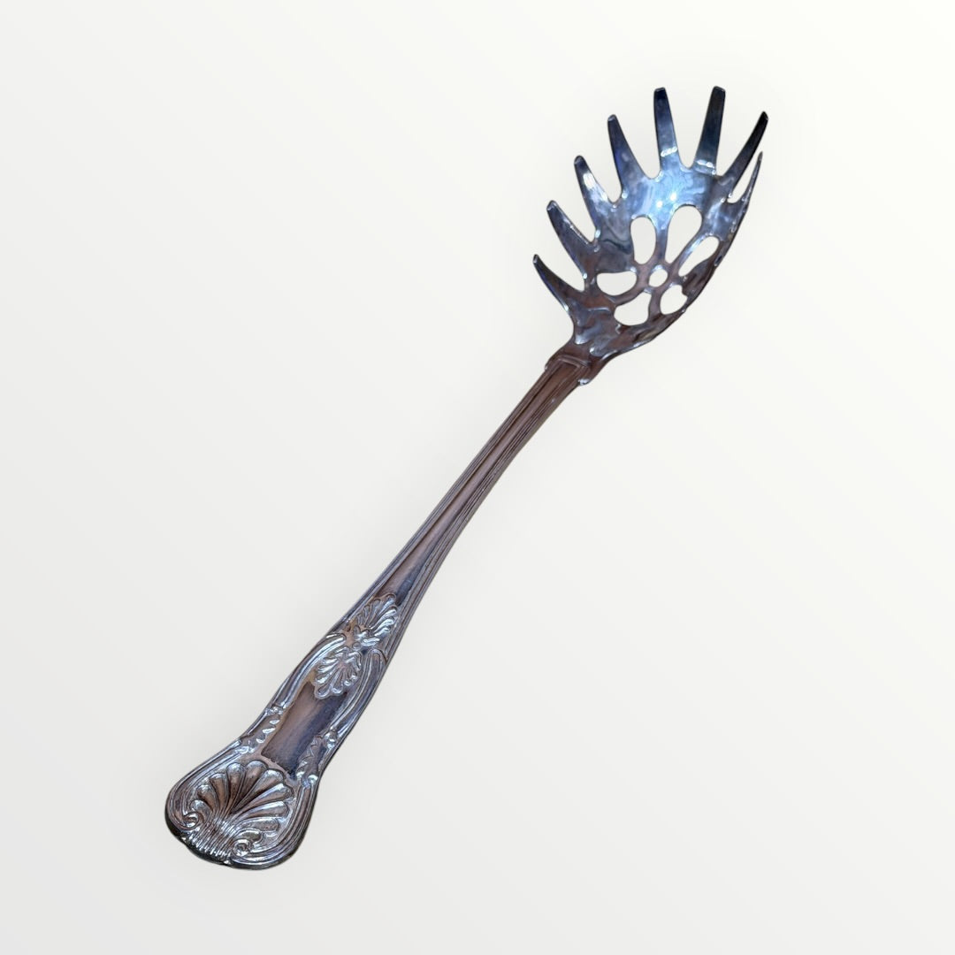 Vintage Sheffield Silverplate Spaghetti Serving Fork 11"L – Made in Italy