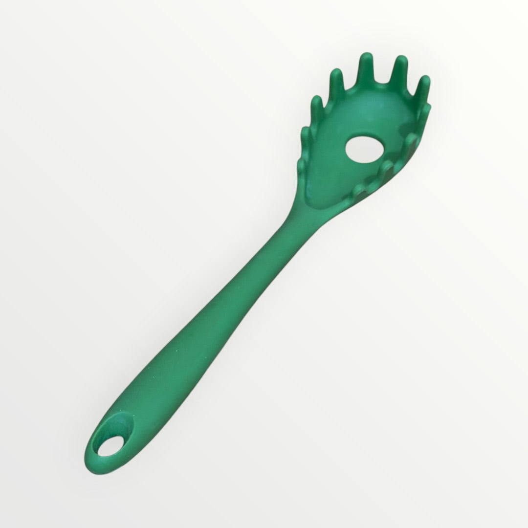 Green Premium Silicone Spaghetti Server 10.5"