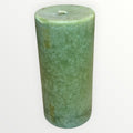 Cost Plus World Market Green Pillar Candle 3"D x 6"H