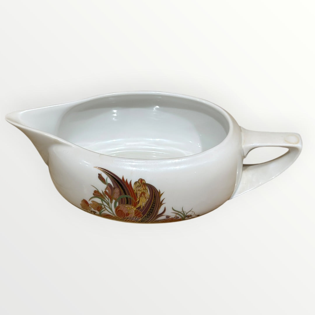 Vintage Rosenthal Classic Rose Gravy Boat with Matching Under Plate - Made in Germany
