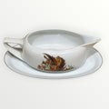 Vintage Rosenthal Classic Rose Gravy Boat with Matching Under Plate - Made in Germany