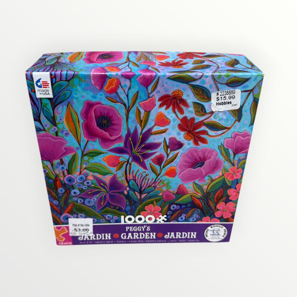 Peggy's Garden: Colorful Conversation 1000-Piece Jigsaw Puzzle