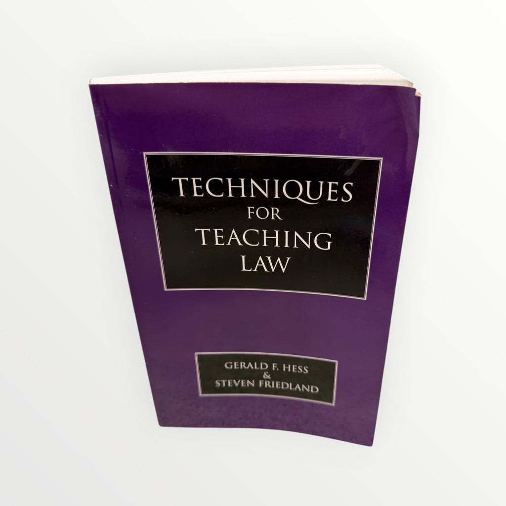 Techniques For Teaching Law