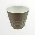 IKEA MUSKOT Ceramic Flowerpot White 6"D x 5"H
