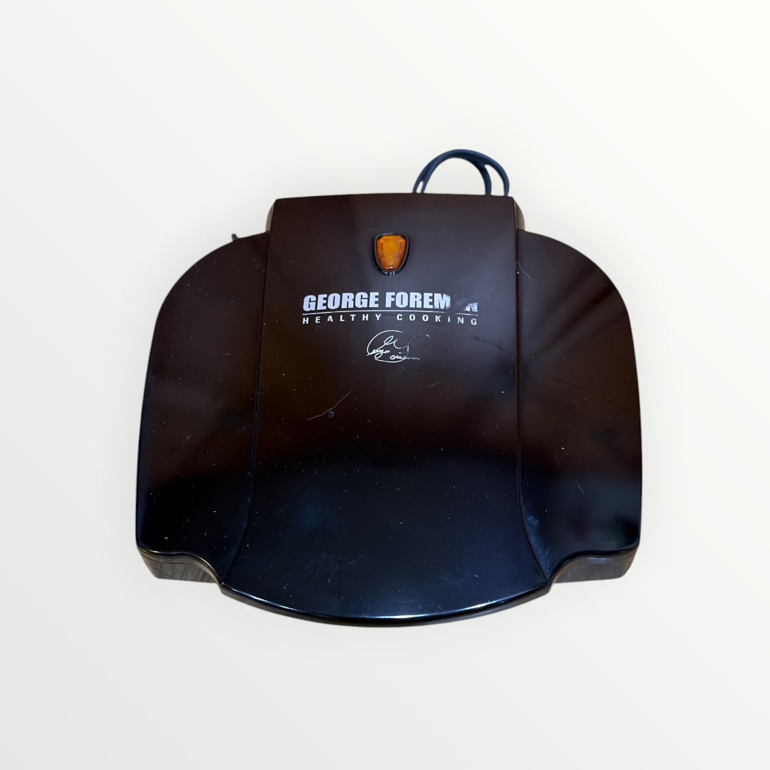 Black George Foreman 2-Serving Classic Plate Electric Indoor Grill and Panini Press