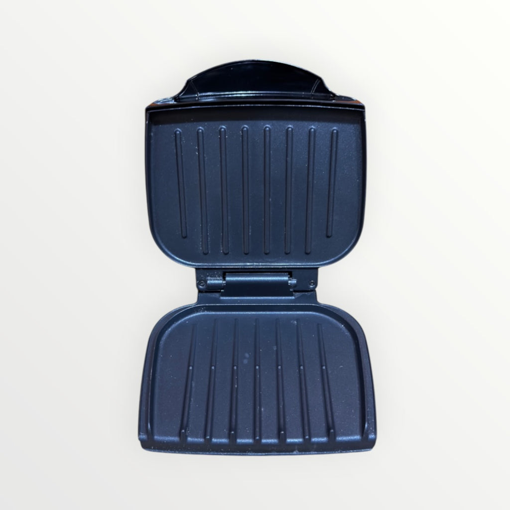 Black George Foreman 2-Serving Classic Plate Electric Indoor Grill and Panini Press