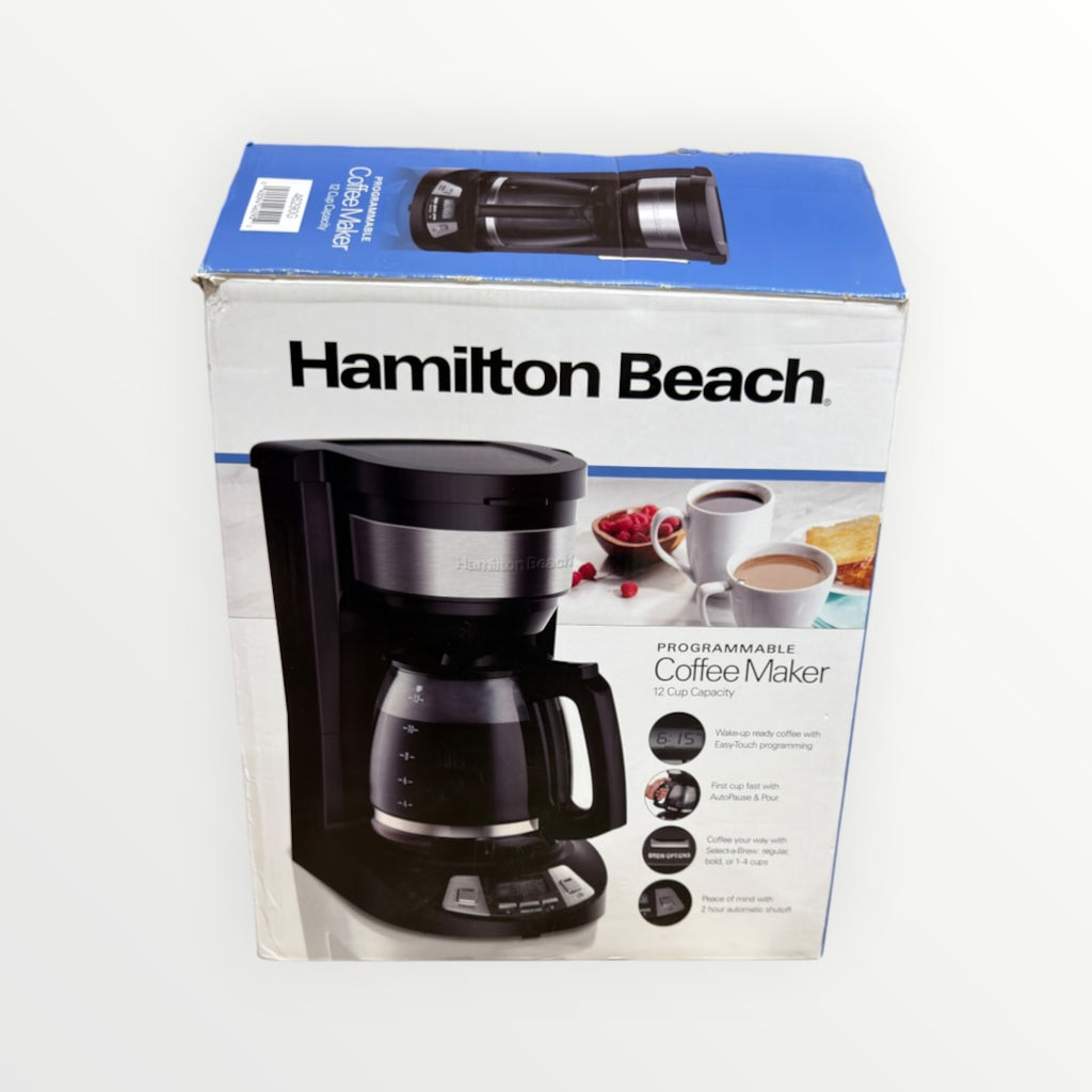Hamilton Beach 12 cups Black/Silver Coffee Maker