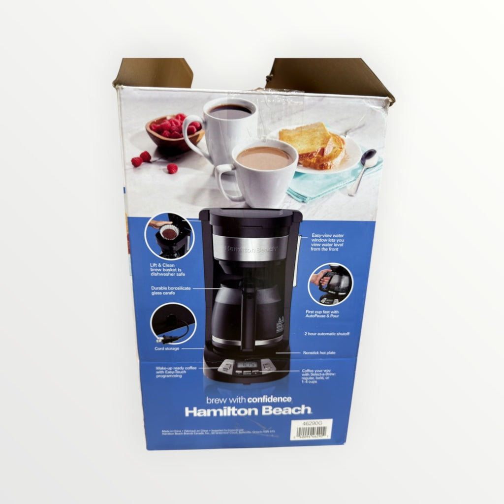 Hamilton Beach 12 cups Black/Silver Coffee Maker