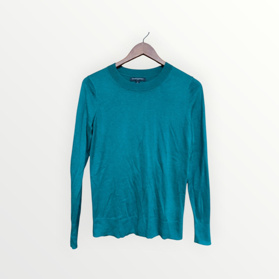 Women's Banana Republic Teal Green Crewneck Sweater Size: S
