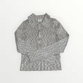 Abercrombie & Fitch Beige Heathered Half-Zip Polo Sweater Size: M