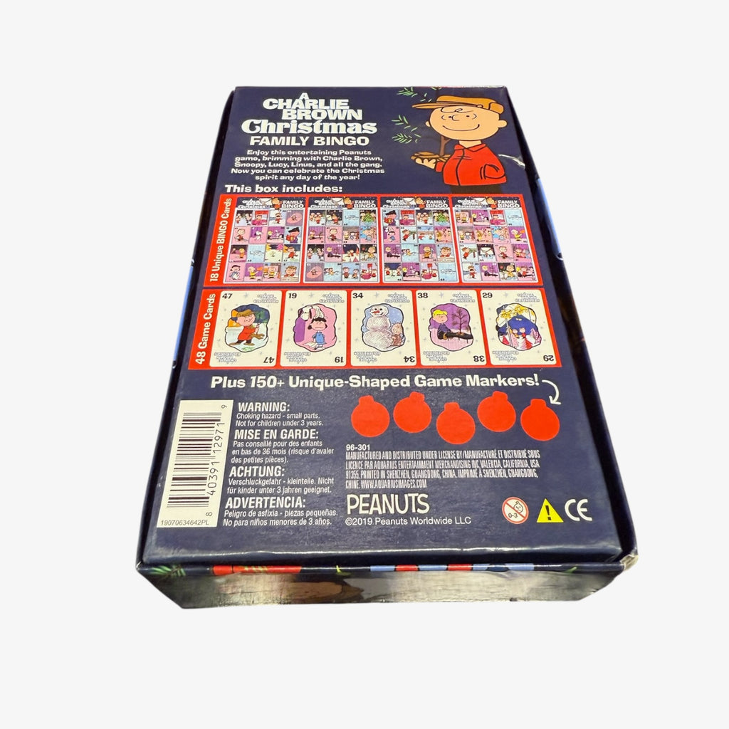 Charlie Brown Christmas Family Bingo Game