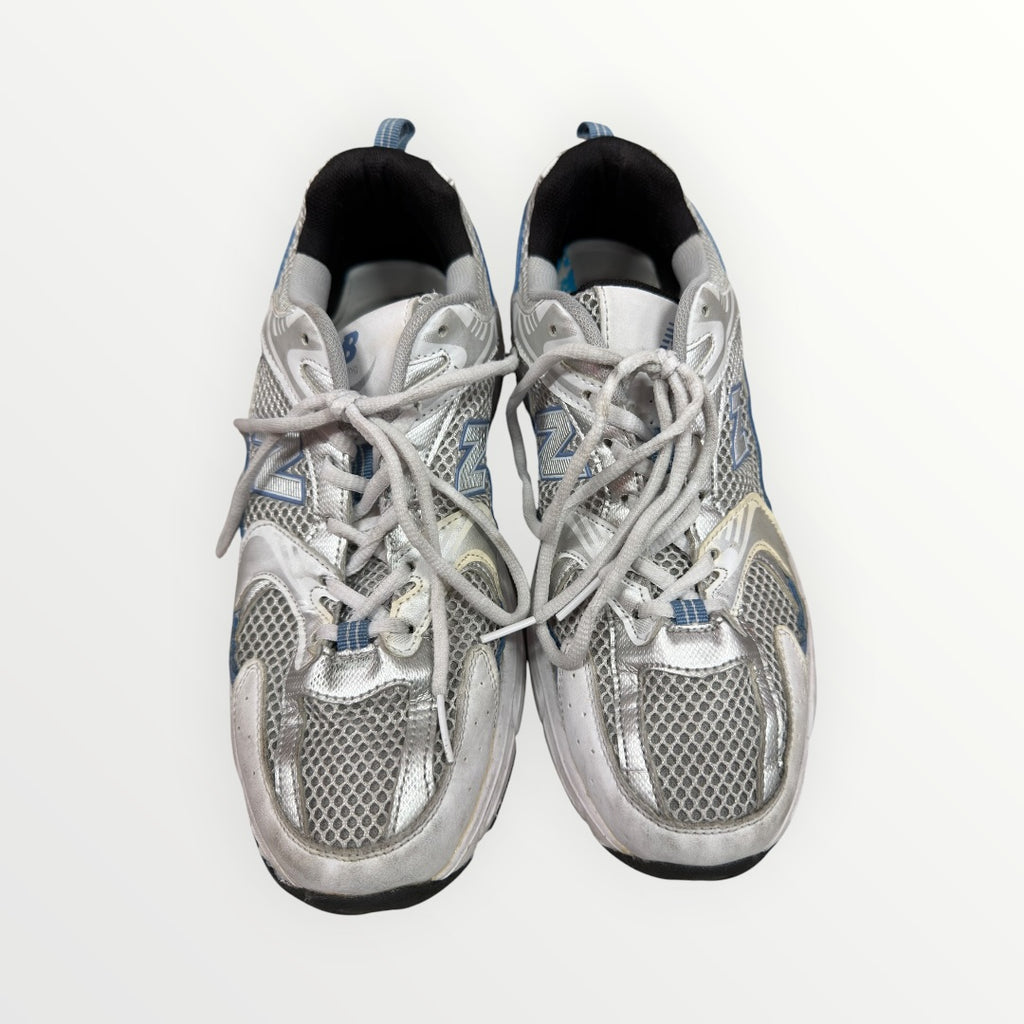 New Balance Men's 530 Sneakers Metallic Silver Size: 9