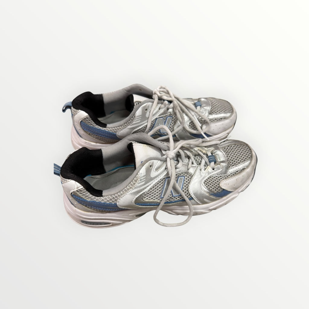 New Balance Men's 530 Sneakers Metallic Silver Size: 9