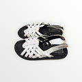 Puffy Cross-Strap Flatform Sandals Size: 6
