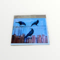 "Watching Over Him"Acrylic on Wood Blank Greeting Card 5.25" x 4.25"