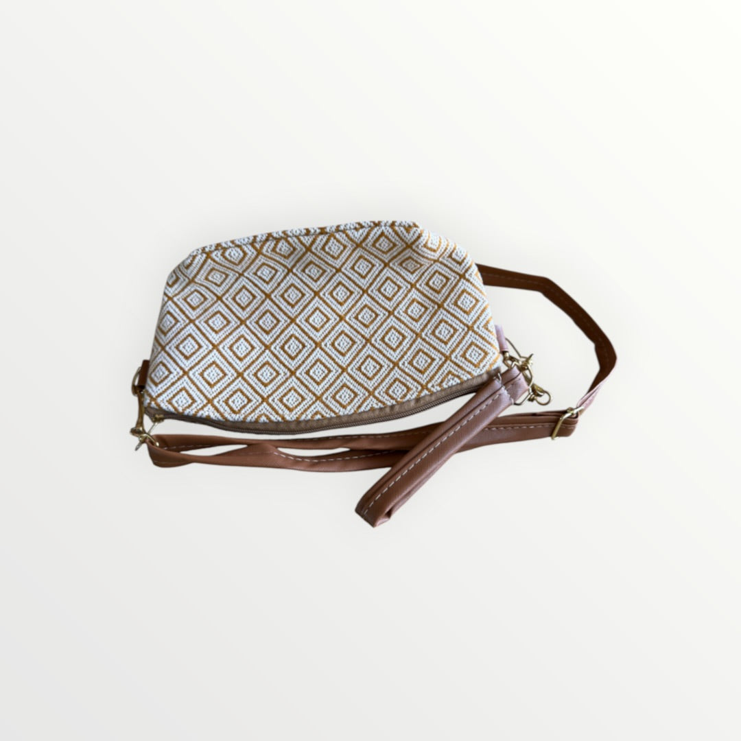 Bohemian Woven Crossbody/Dome Bag 9.5"x 6"x 3"