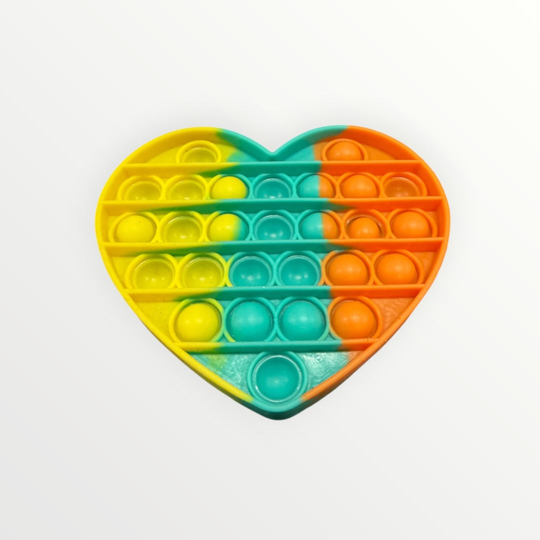 Push Pop Bubble Fidget Sensory Heart 5" x 4.5"