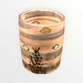 Handmade & Signed Stoneware Japanese Tea Cup 2.5"D x 3"H