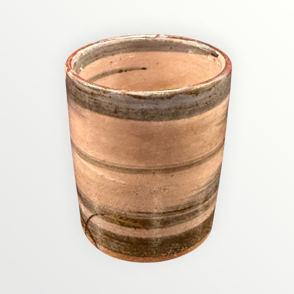 Handmade & Signed Stoneware Japanese Tea Cup 2.5"D x 3"H