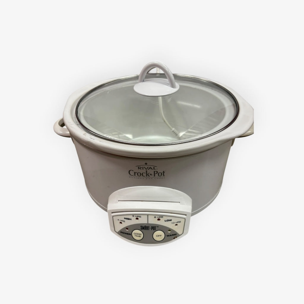Rival Crock Pot Slow Cooker Removable Stoneware 5 Qt