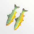 A Pair of Mini Fake PU Soft Fish 4"L x 1"W