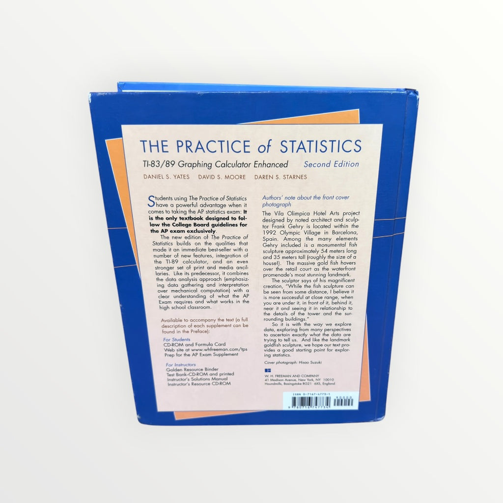 The Practice of Statistics: TI-83/89 Graphing Calculator Enhanced Second Edition Textbook