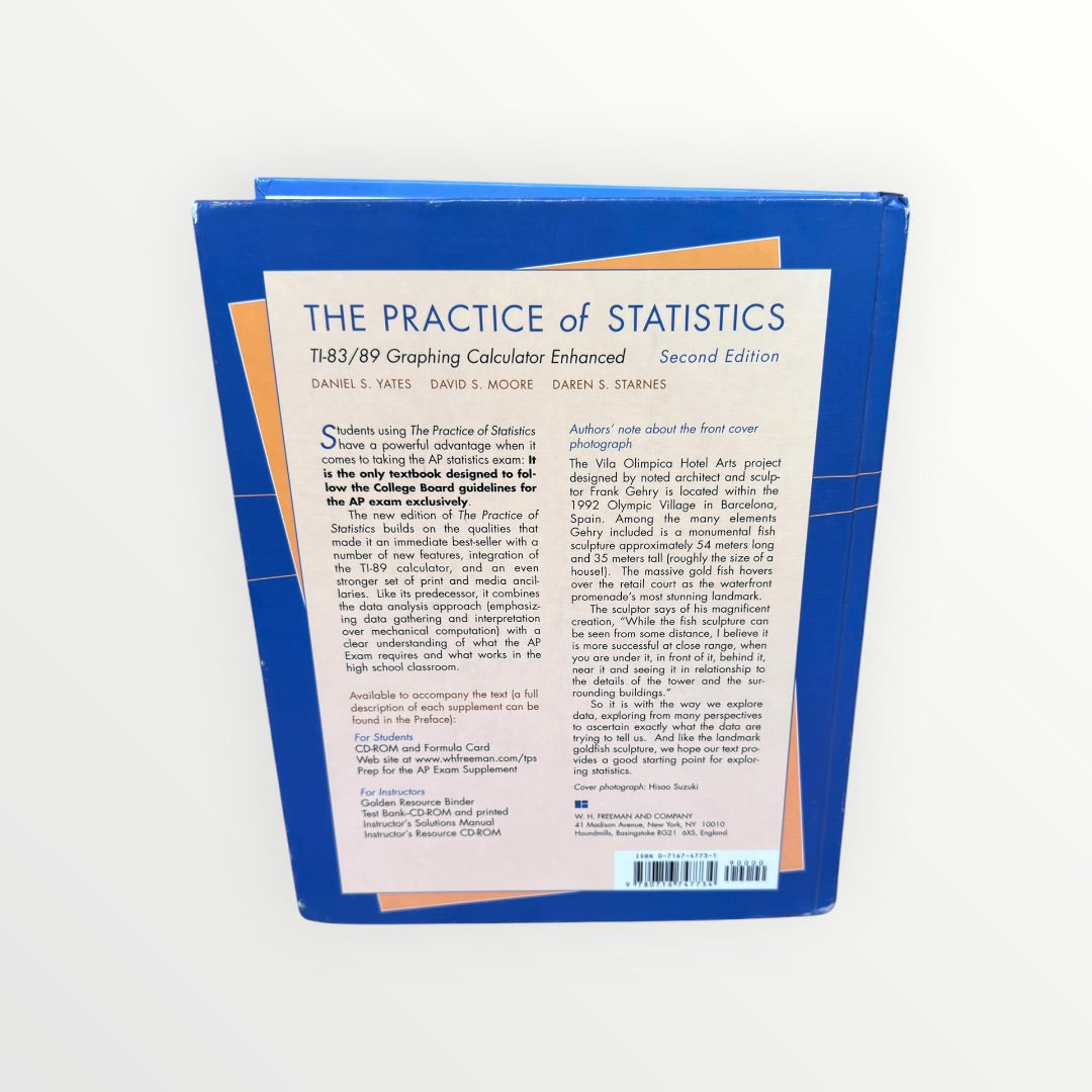 The Practice of Statistics: TI-83/89 Graphing Calculator Enhanced Second Edition Textbook