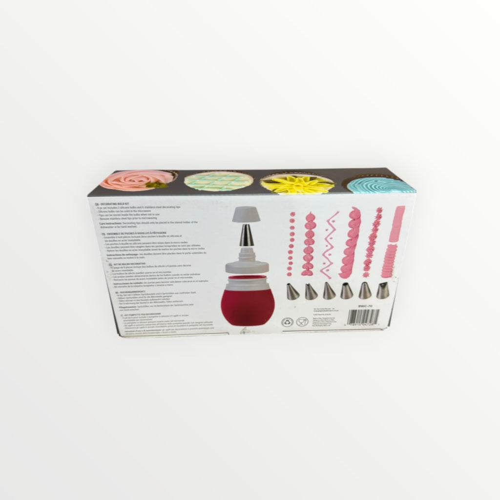 Prepworks Decorating Kit: 8-Piece Cake & Cupcake Icing Piping Set