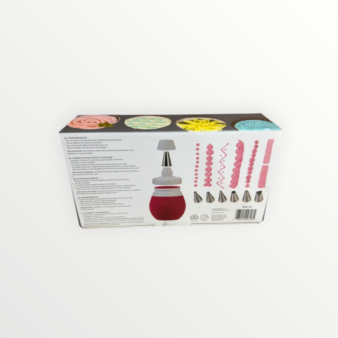 Prepworks Decorating Kit: 8-Piece Cake & Cupcake Icing Piping Set
