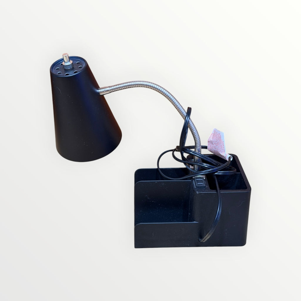 Room Essentials Organizer Modern Desk Lamp w/ Usb Port Black
