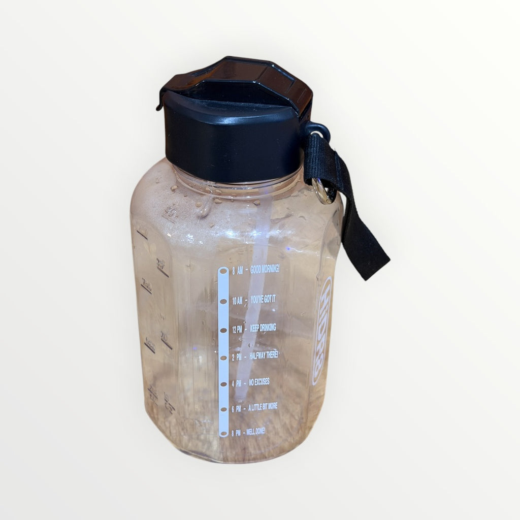 Hidr8 Motivational Sports Water Bottle with Time Marker Lines 40 oz